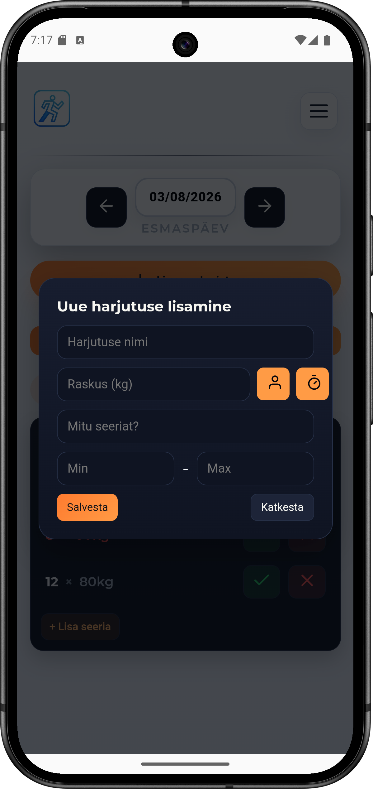 Trackerio mobiilirakendus
